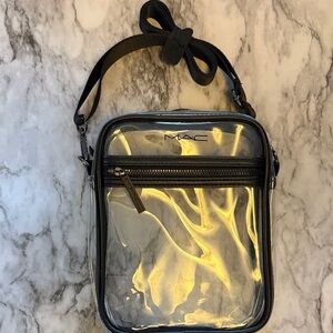 MAC Cosmetics Clear Messenger Bag - Black Trim